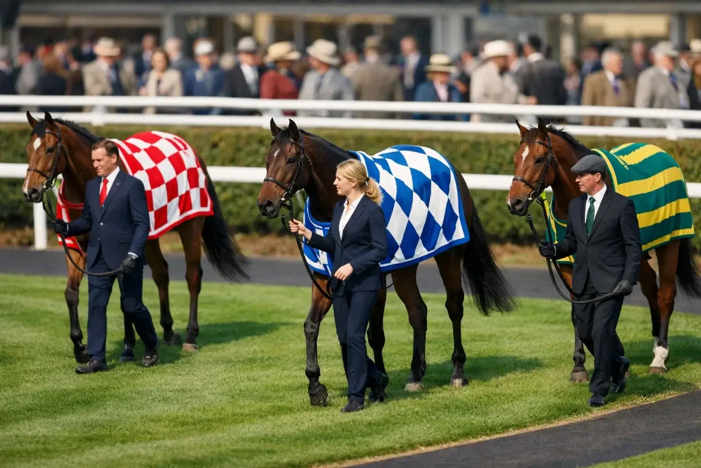 1000 Guineas runners in the parade ring